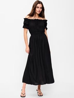 old navy polka dot maxi dress Party Midi By In Polkadot Pattern, Size: S Clothes Mentor Westerville OH #126 seamless look Old Navy Women's Ruffle-Collar Boho